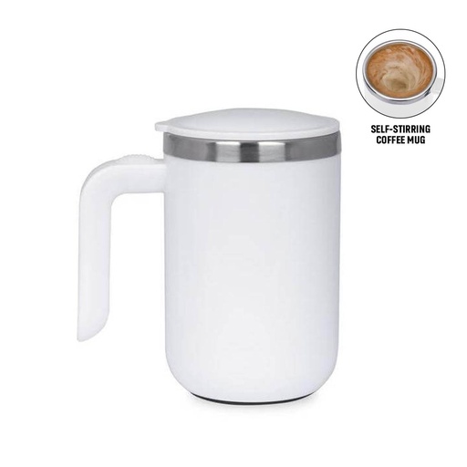 [DWHL 3242] CAFFE - Hans Larsen Auto-Stirring Coffee Mug - White