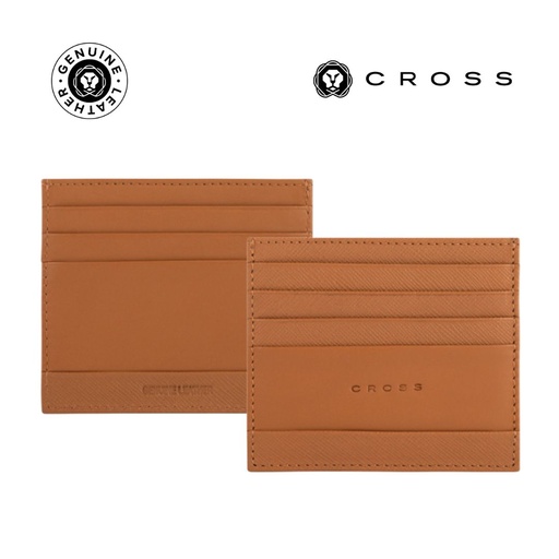 [LACR 2006] CROSS Saffiano Leather 6CC Card Holder - Mocha