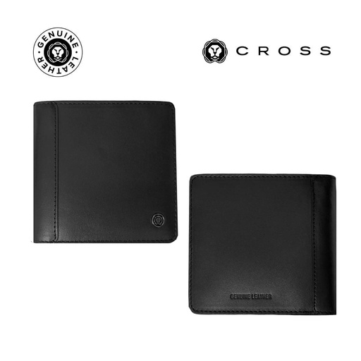 [LACR 2026] CROSS Leather Clip Wallet - Black