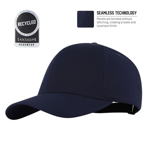 [HWSN 7130] PEAK - Santhome® DryNCool® Advanced Seamless 6-Panel Cap - Navy Blue
