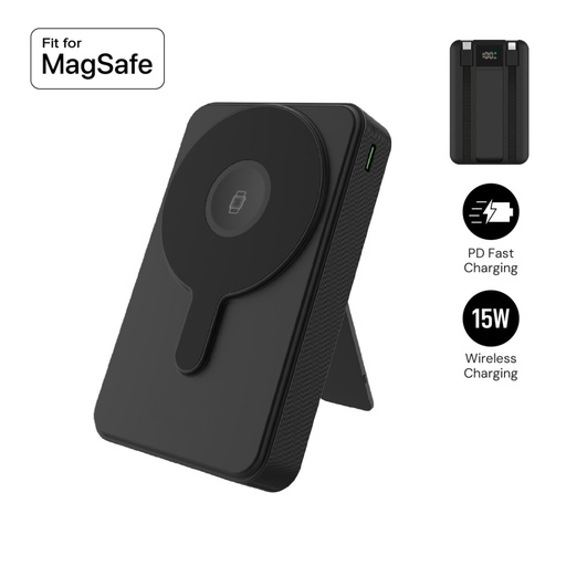 [ITPB 1319] SOLARO - @memorii 10000 mAh All-in-One Wireless Powerbank - Black